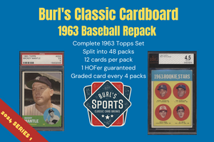 Pre-Sale ~ Burl's Classic Cardboard ~ 1963 Topps Baseball Set Break Repack (limit removed)