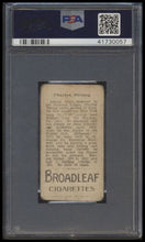 Load image into Gallery viewer, 1912 T207 Brown Background Charles Herzog  Psa 1.5 Broadleaf Back