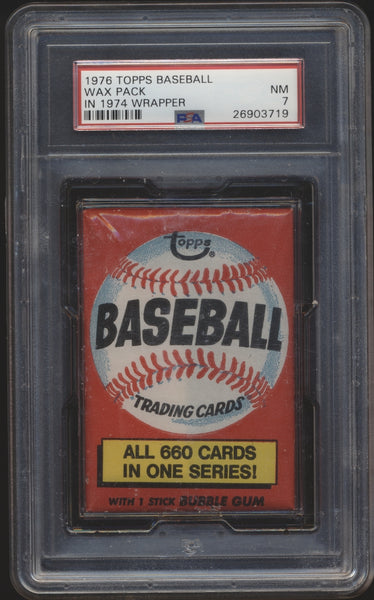 1976 Topps Baseball PSA Wax Pack Break from 5-7-2023