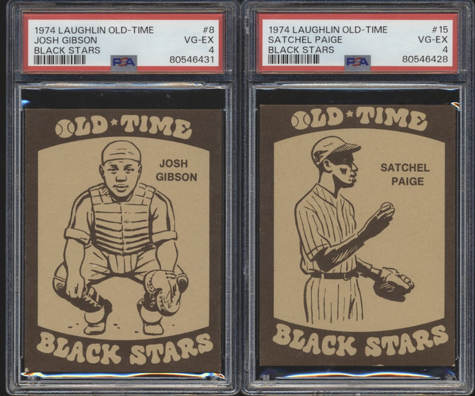 1974 Laughlin All-Time Black Stars Baseball Set Break (36 spots, Limit removed)