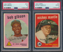 Load image into Gallery viewer, 1959 Topps Baseball Low to Mid-Grade Complete Set Group Break #18 (Limit removed) with 20 &#39;58 MLB Auto Bonus Spots