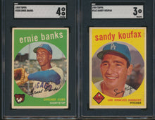 Load image into Gallery viewer, 1959 Topps Baseball Low to Mid-Grade Complete Set Group Break #18 (Limit removed) with 20 &#39;58 MLB Auto Bonus Spots