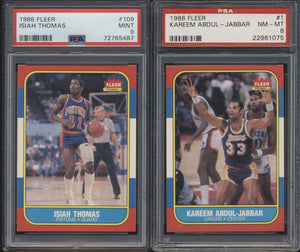 1986 Fleer Basketball Compete Set Group Break #11 (Limit 2 Max)
