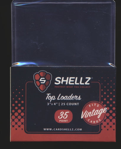 Shellz Vintage Toploader (Fits 1952-1956) Cards - Blue UV Hint