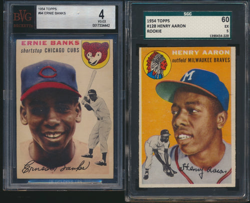 1954 Topps & Bowman Baseball Mid-Grade Mega Set Break (Limit removed)