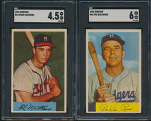 Load image into Gallery viewer, 1954 Topps &amp; Bowman Baseball Mid-Grade Mega Set Break (Limit removed)