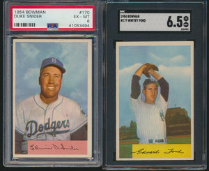 1954 Topps & Bowman Baseball Mid-Grade Mega Set Break (Limit removed)