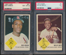 Load image into Gallery viewer, 1963 Fleer Complete Graded Set Group Break #5 (Limit 5) All Cards Graded