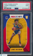 Load image into Gallery viewer, 2020 Panini Hoops James Wiseman #205 Red PSA 9