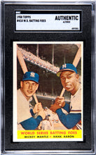 Load image into Gallery viewer, 1958 Topps Baseball Low- to Mid- Grade Complete Set Group Break #14 (LIMIT 25)