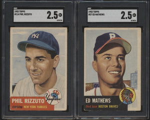 1953 Topps Low-Grade Baseball Complete Set Group Break #9 (No Limit)