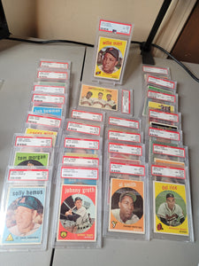 Pre-WWII Filler ~ 1959 Topps Graded Mini-Mixer (25 spots) ~ PSA 6 Mays+ 2 BONUS Pre-WWII Mixer Spots