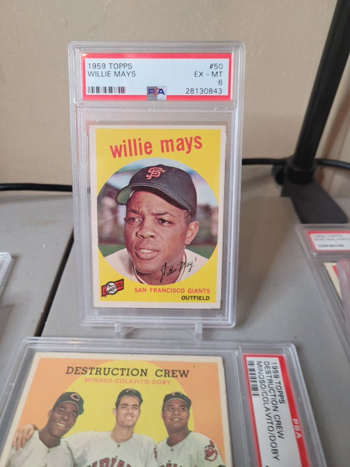 Pre-WWII Filler ~ 1959 Topps Graded Mini-Mixer (25 spots) ~ PSA 6 Mays+ 2 BONUS Pre-WWII Mixer Spots