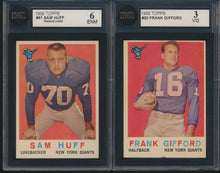 Load image into Gallery viewer, 1959 Topps Football Low to Mid-Grade Set Break #2 (LIMIT 15)