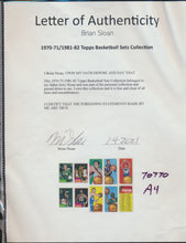 Load image into Gallery viewer, Jerry Sloan's Basketball PC Repack ~ 1980, '81, '70 Topps ~ Burl's Classic Cardboard