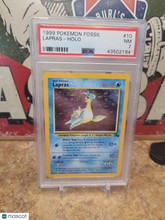 Load image into Gallery viewer, 1999 Pokemon Fossil Lapras Holo PSA 7 #10