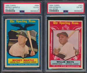 1959 Topps Baseball Complete Set Group Break Pricing Info (LIMIT removed) BONUS 20 spots in Mega Mixer