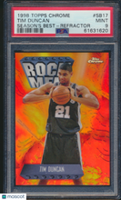 Load image into Gallery viewer, 1998 Topps Chrome Season's Best Tim Duncan #SB17 Refractor PSA 9