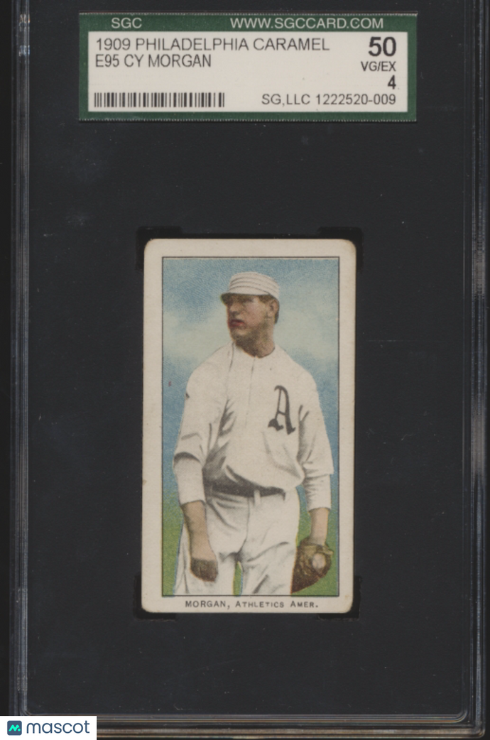 1909 Philadelphia Caramel (E95) Cy Morgan SGC 4