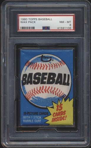 1980 Topps Baseball Wax Pack (15 spots) #5 + HOF RC Auto Mixer Spot