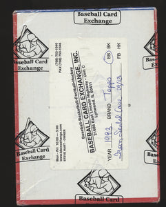 1983 Topps Baseball BBCE FASC Box Break (36 Spots) #1