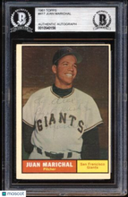 Load image into Gallery viewer, 1961 Topps #417 Juan Marichal Auto BGS Authentic RC