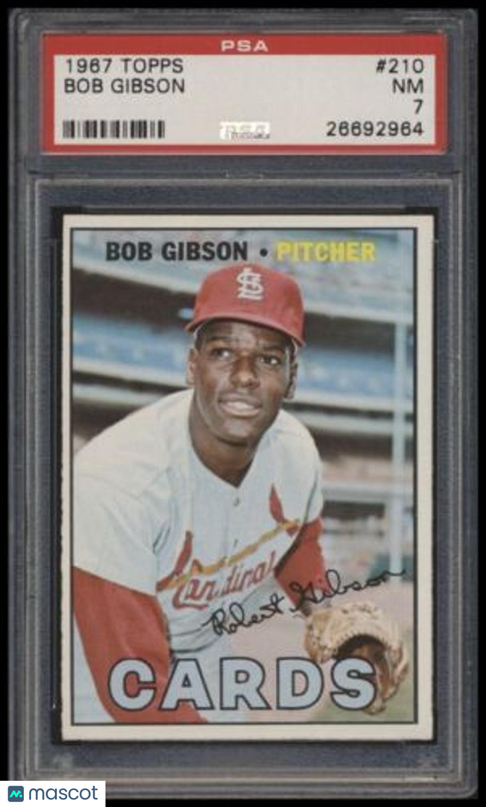 1967 Topps #210 Bob Gibson  PSA 7