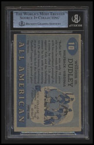 2008 1955 Topps All American Bill Dudley BGS A