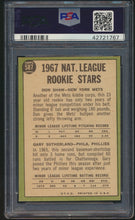 Load image into Gallery viewer, 1967 Topps #587 N.L. Rookies D.Shaw/G.Sutherland PSA 7 S26-03e