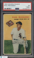 Load image into Gallery viewer, 1954 Wilson Franks Paul Richards MK PSA 1
