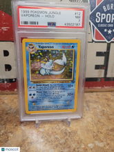 Load image into Gallery viewer, 1999 Pokemon Jungle Vaporeon Holo PSA 7 #12