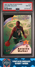 Load image into Gallery viewer, 1997 Ultra Star Power #13 Antoine Walker Plus PSA 8