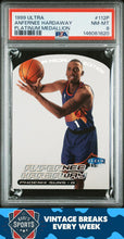 Load image into Gallery viewer, 1999 Ultra #112P Anfernee Hardaway Platinum Medallion PSA 8