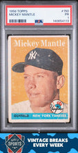 Load image into Gallery viewer, 1958 Topps #150 Mickey Mantle PSA 1