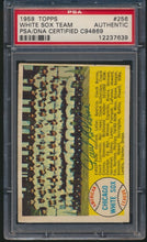 Load image into Gallery viewer, 1958 Topps #256 White Sox Team Checklist PSA/DNA Authentic Auto Paul LaPalme
