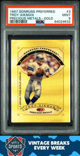 Load image into Gallery viewer, 1997 Donruss Preferred Precious Metals #3 Troy Aikman Precious Metals-Gold PSA 9