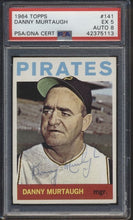 Load image into Gallery viewer, 1964 Topps #141 Danny Murtaugh PSA/DNA 5/8 Auto