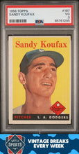 Load image into Gallery viewer, 1958 Topps #187 Sandy Koufax PSA 3