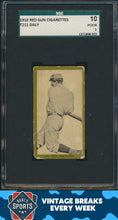 Load image into Gallery viewer, 1910 T211 Green Border Red Sun Jud Daly SGC 1
