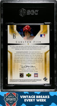 Load image into Gallery viewer, 2004 Upper Deck SP Legendary Cuts #17 Carlton Fisk Bat Relic 1/1 SGC 9.5