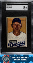 Load image into Gallery viewer, 1951 Bowman #7 Gil Hodges SGC 5