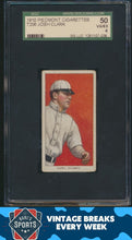 Load image into Gallery viewer, 1909-11 Piedmont T206 Josh Clarke SGC 4