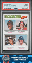 Load image into Gallery viewer, 1977 Topps #476 Rookie Catchers PSA 8