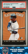 Load image into Gallery viewer, 1995 Sp Platinum Power #PP12 Ken Griffey Jr. PSA 10