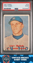 Load image into Gallery viewer, 1957 Topps #312 Tony Kubek PSA 2