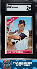 Load image into Gallery viewer, 1966 Topps #70 Carl Yastrzemski SGC 2