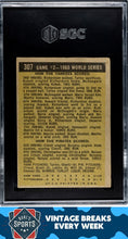 Load image into Gallery viewer, 1961 Topps #307 World Series Game #2 SGC 2