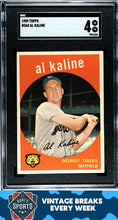 Load image into Gallery viewer, 1959 Topps #360 Al Kaline SGC 4