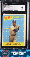 Load image into Gallery viewer, 1958 Topps #482 Ernie Banks CGC 2 All Star