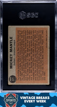 Load image into Gallery viewer, 1962 Topps #471 Mickey Mantle All-Star SGC 1.5